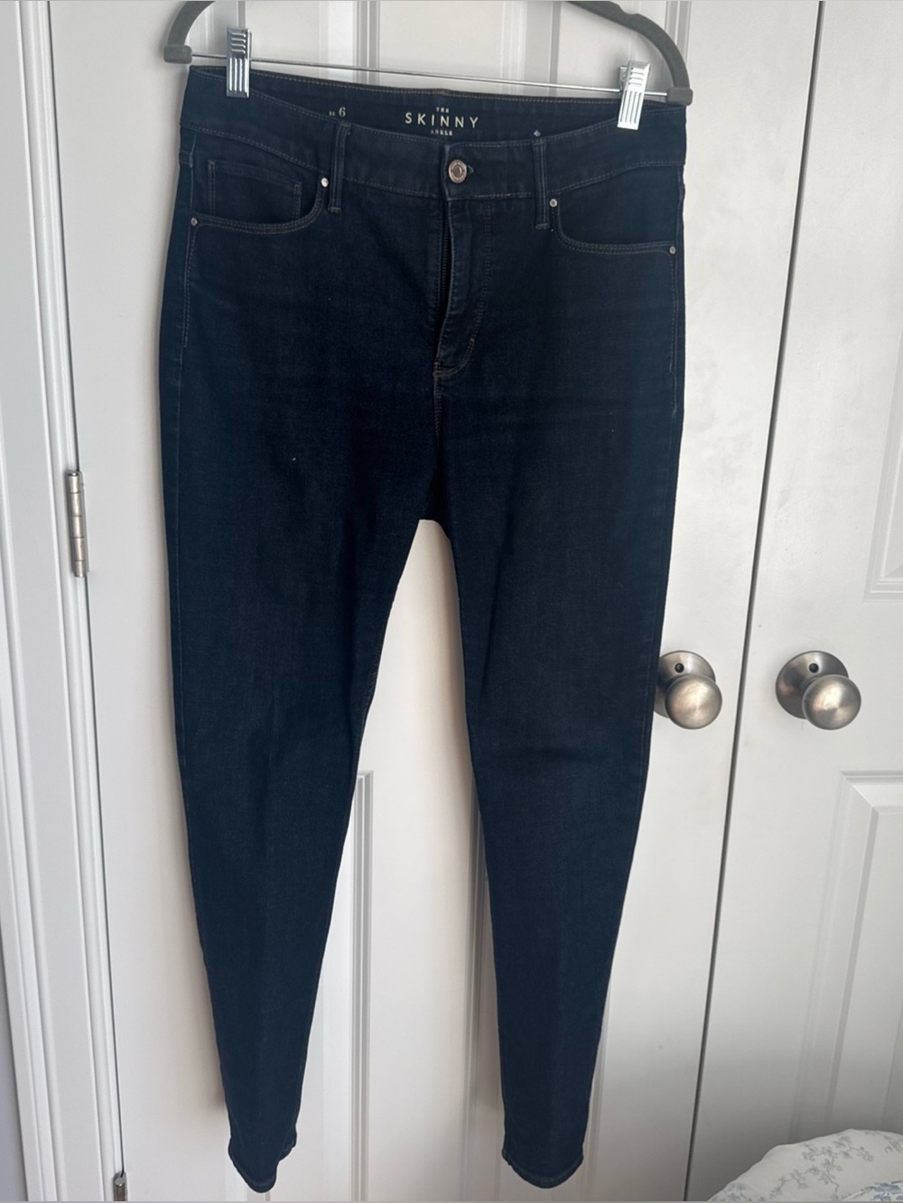 WHBM The Skinny Dark Wash Women's Jeans - Navy-size